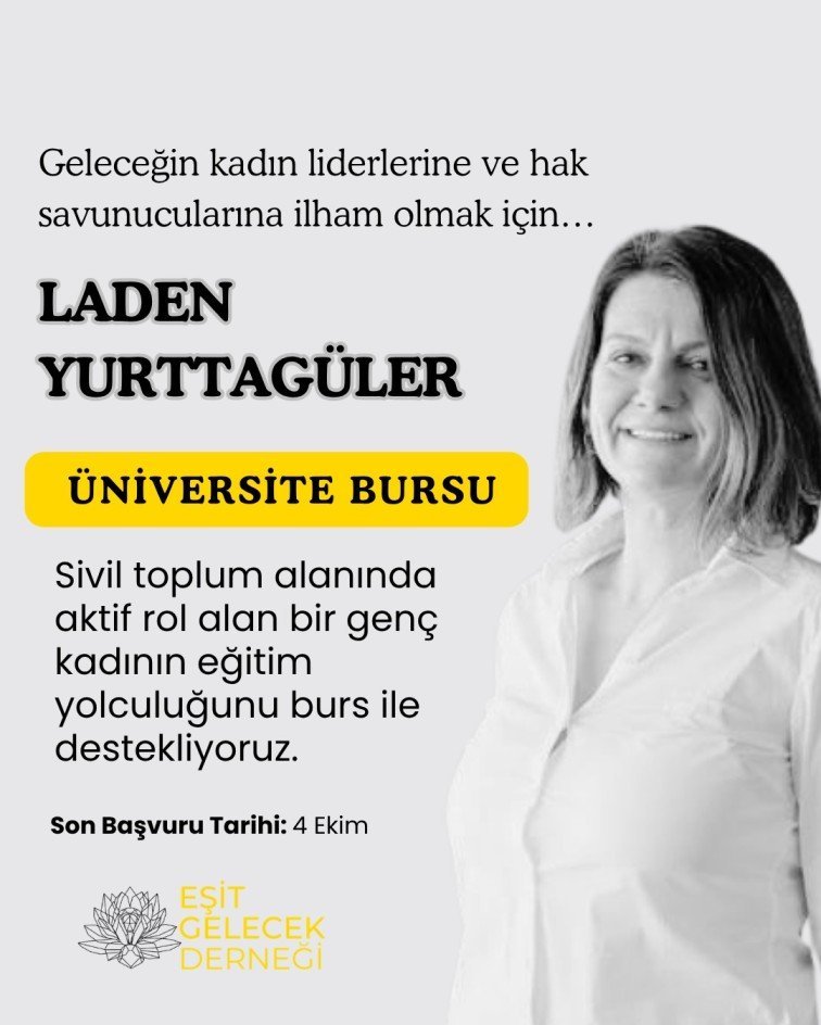 Laden Yurttagüler Bursu başvuruları başladı